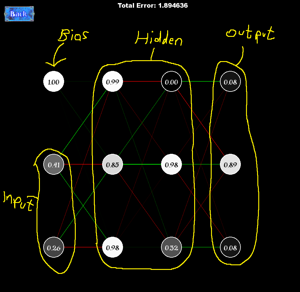 Neural Perceptrons Visualization